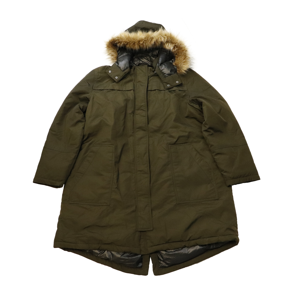 Vintage Mtl Faux Fur Trim Hooded Parka Coat Size XXXL
